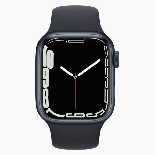 Apple Watch Series 7 41mm Aluminum Black Wifi Black Sport Band - A-grade - Afbeelding 2