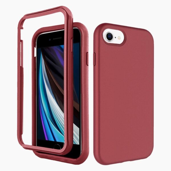 360° Case Red iPhone 7/8/SE2020/SE2022 - Afbeelding 2